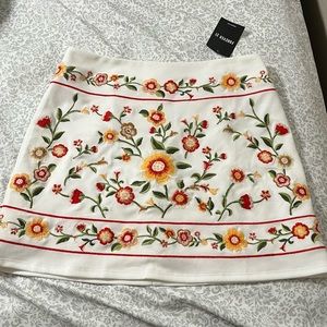 Western embroidered skirt